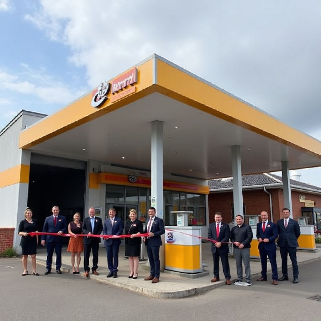 Inauguración estación servicio proyecto exitoso